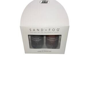 Sand + Fog Vanilla Sandalwood Hand Soap And Body Lotion Set 10.14 oz